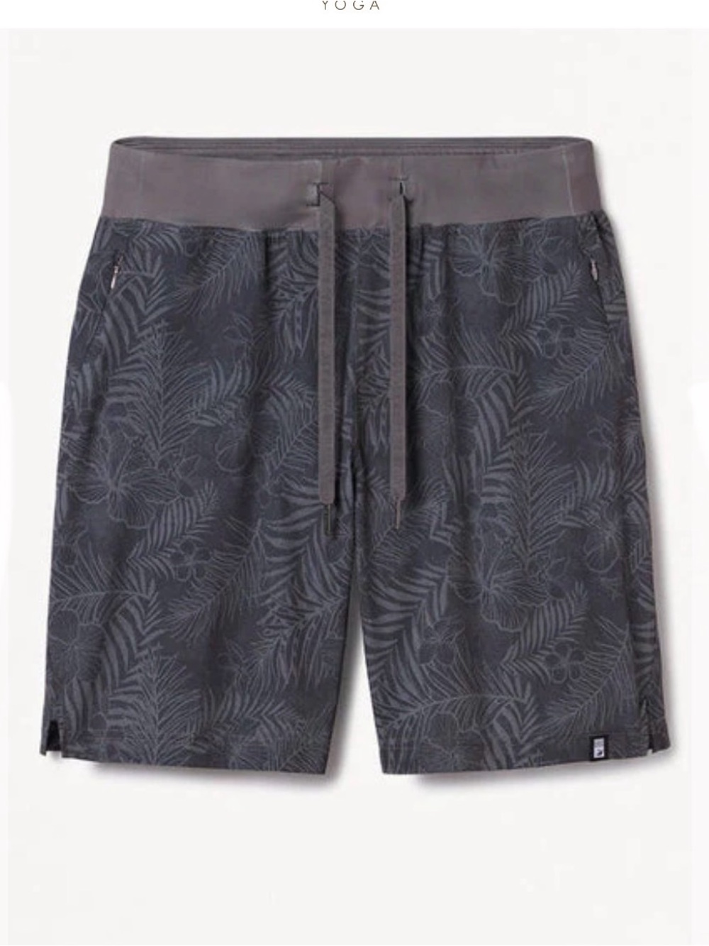 Glydr ACADIA Shorts in Smoke Gray Tropical